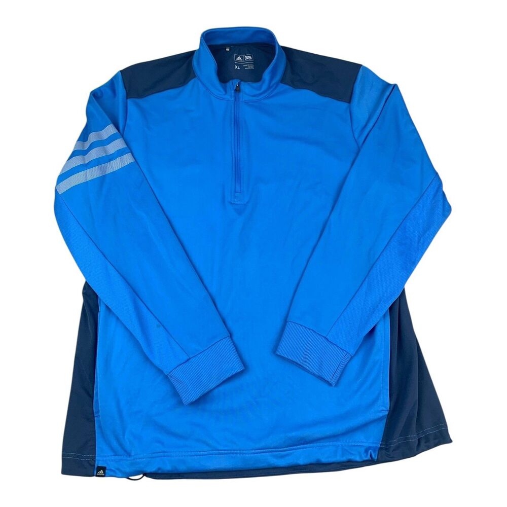 Adidas Golf 1/4 Zip Sweater Top Blue, Lafayette Club, Men’s Size XL